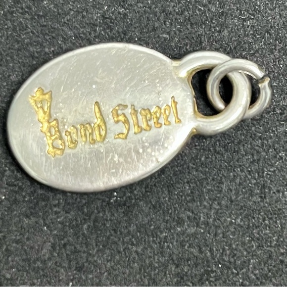 vintage bond street metal tag replacement key ring charm trinket - Picture 3 of 4